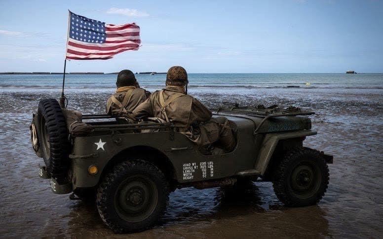 76 years ago Jeeps were being used for something a little different. D-day 🇺🇸
