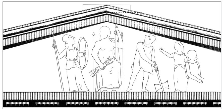 The pedimental sculpture is very fragmentary, but Stewart & his colleagues are putting the puzzle back together!  @LevintheMed has produced these wonderful reconstructions of both pediments: East: birth of AthenaWest: return of Hephaestus to Olympus