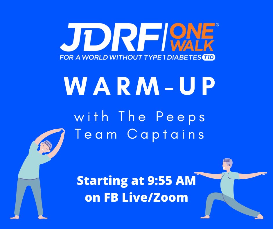 Join us for the One Walk warm-up before our opening ceremonies! #strocwalk #jdrf #typeonetotypenone