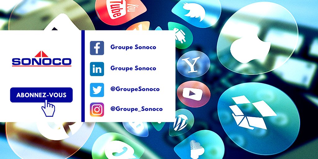 Abonnez-vous et retrouvez toute l'actualité du Groupe SONOCO sur nos différents réseaux ! 

#GroupeSonoco #SonocoVision #Industrie
