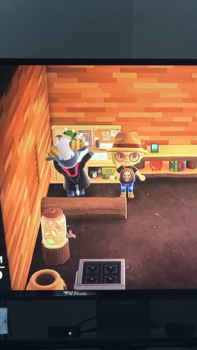 One of my villagers is crafting the Wooden Bookshelf today if anyone wants it!! #acnh #AnimalCrossing