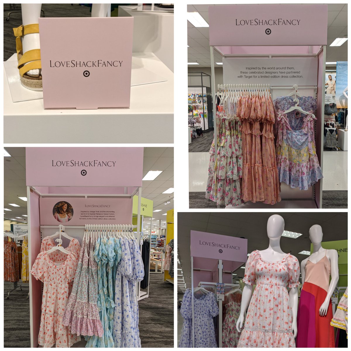 VM_Connor's tweet image. Come to #T2186 for our designer dress collection with #LoveShackFancy #Cushnie and #LisaMarieFernandez Love this collaboration and super excited that Target has partnered with them!! #TargetStyle #WorkSomewhereYouLove @Bryjudy @Matt_Mc_3 @DZeppuhar @madeleinepm23