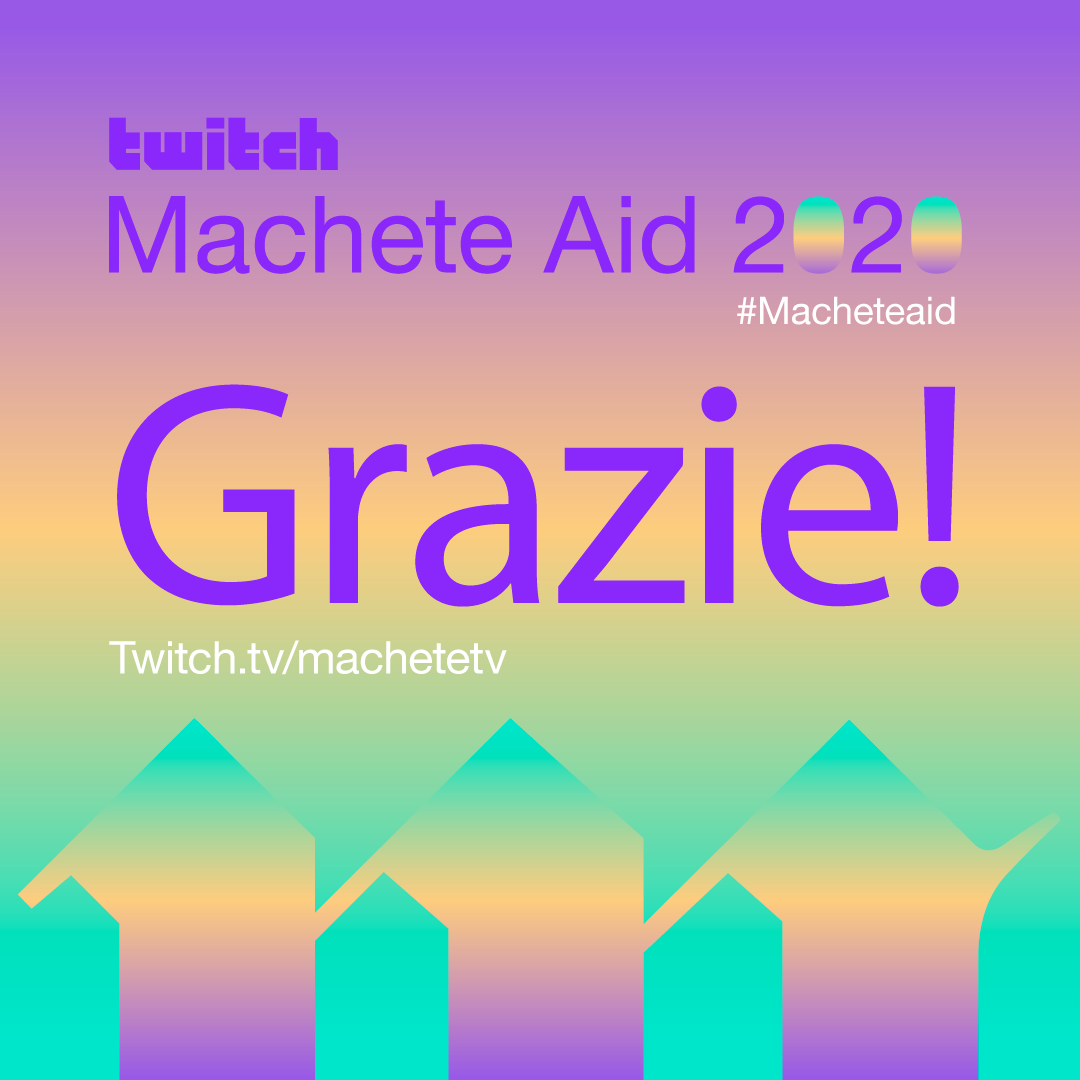 FIMI_IT's tweet photo. #MacheteAid • A chi ha seguito l'intera maratona, a chi ha solo sbirciato, agli artisti che hanno donato la loro arte, ai gamer che si sono messi in gioco. E soprattutto a chi ha contribuito al fondo MIH-Spotify-FIMI con un abbraccio di solidarietà alla filiera musicale: GRAZIE! https://t.co/Uick3GVhqy