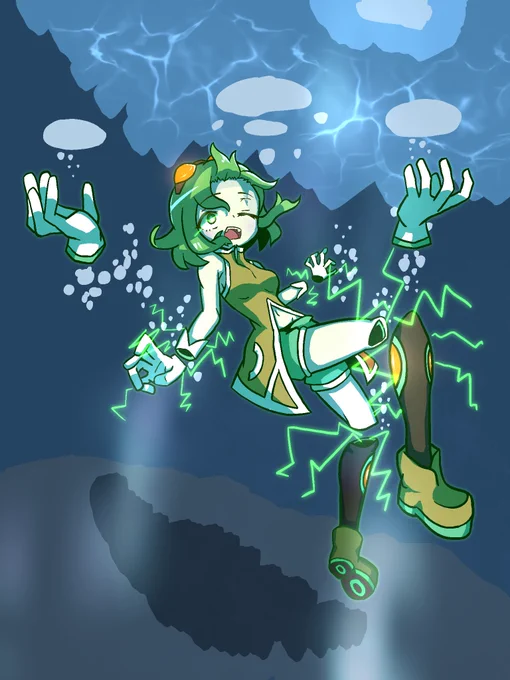 水の中に落としちゃった#ボカロの手脚外しちゃったGUMI 