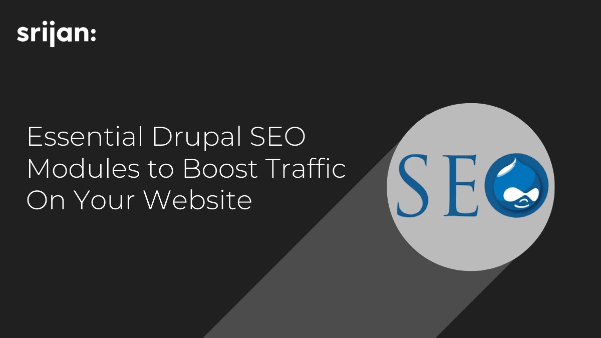 Srijan's tweet image. Drupal is a robust WCMS that offers a plethora of SEO modules so that enterprises can improve their #websiteranking on SERPs &amp;amp; also increase visibility. Read here: hubs.ly/H0r8tTm0 

#serps #seomodule #DrupalforSEO #DrupalforEnterprise