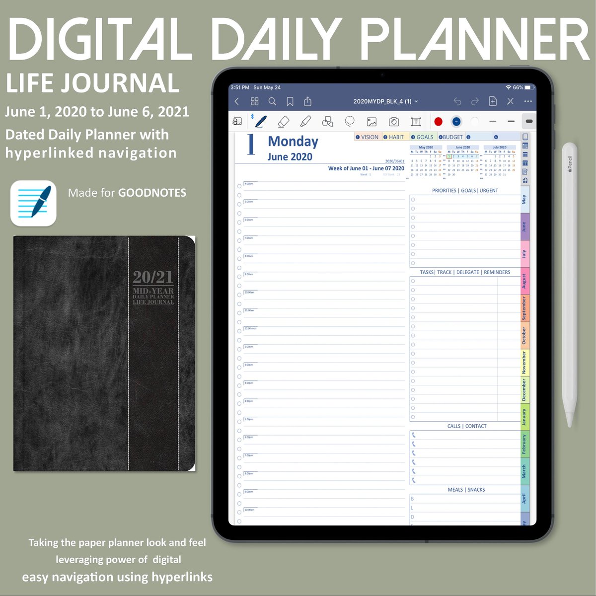 digitalplanner2's tweet photo. my #etsy shop: 2020-2021 Digital Planner for Goodnotes, Mid Year Digital Planner, Minimalistic Productivity Planner Life Journal Edition https://t.co/Rgu3iawmqX #black #gray #bulletjournal #weeklyplanner #applepencil #creativeplanner #todolist #ipadjournal #goodnotes https://t.co/KDBX85PClW