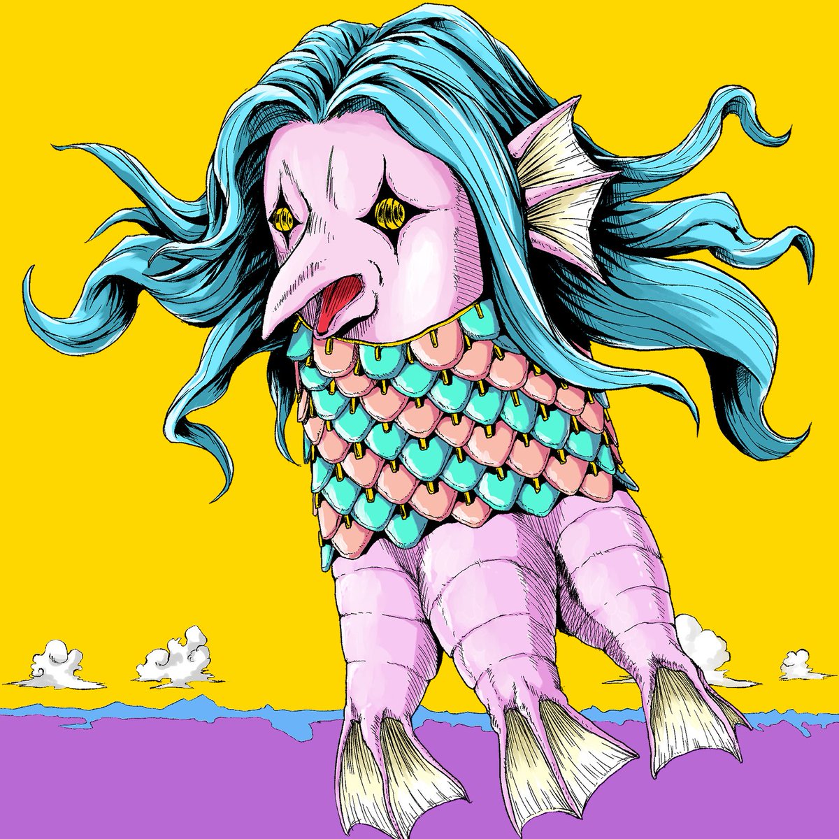 岩下スティーブン בטוויטר 似てるかは別として絵柄をトレースしたアマビエの絵使ってグッズとか作っても大丈夫なのかな 著作権的に