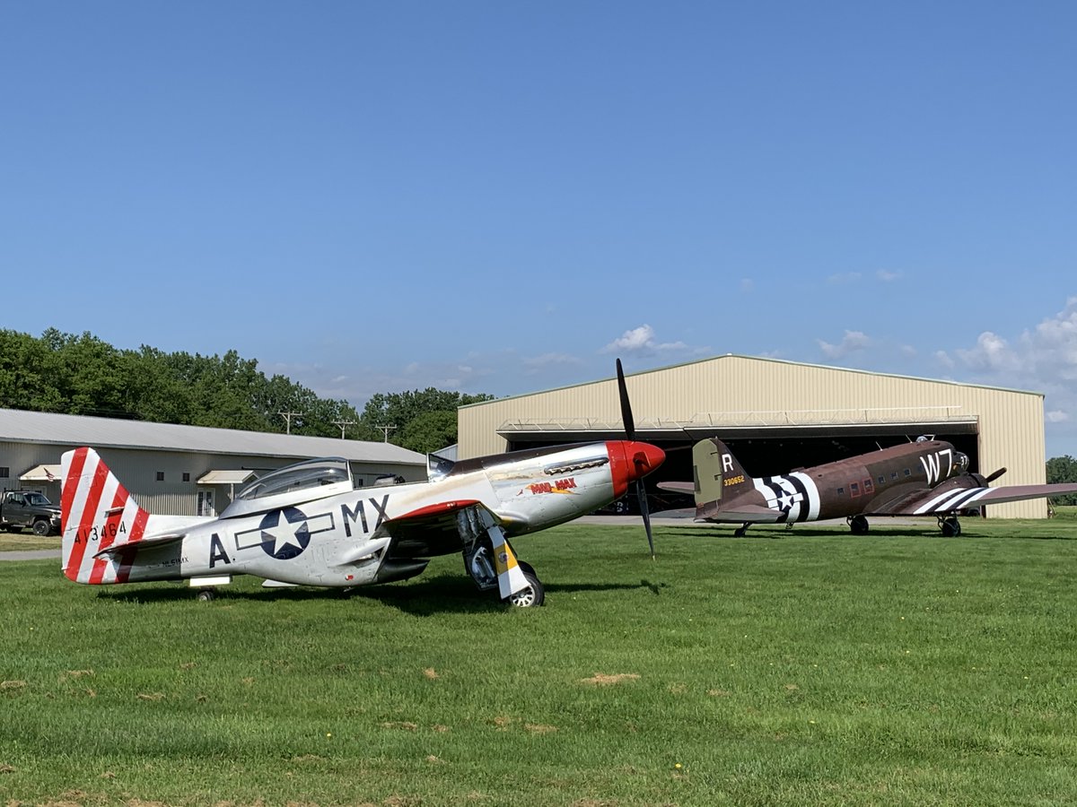 WarplaneMuseum's tweet photo. Our safety briefing is done and the crews are beginning to preflight their airplanes! We have a BEAUTIFUL day for the flyover! 😎

We've had many questions about this beautiful RV 10 that many will see in today's formation. This airplane takes air to air photos! 
#ThanksFromAbove https://t.co/i0XPSaNBGJ