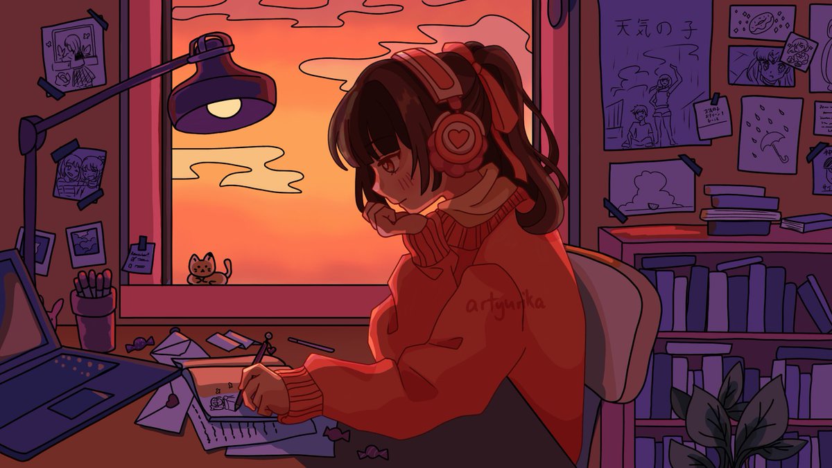 最高 Chilledcow Lofi Hiphop イラスト けんしねまわっl