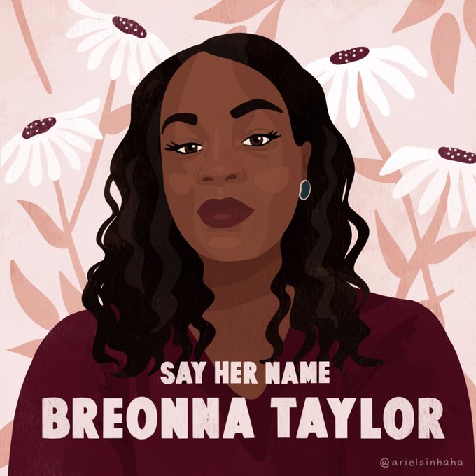 Breonna Taylor was an award-winning EMT. An aspiring nurse. A friend.

She should be celebrating her 27th birthday today but was shot &amp; killed by police while asleep in her bed. 
 
Breonna’s murder shows that no place is safe from #PoliceBrutality for Black Americans. 02