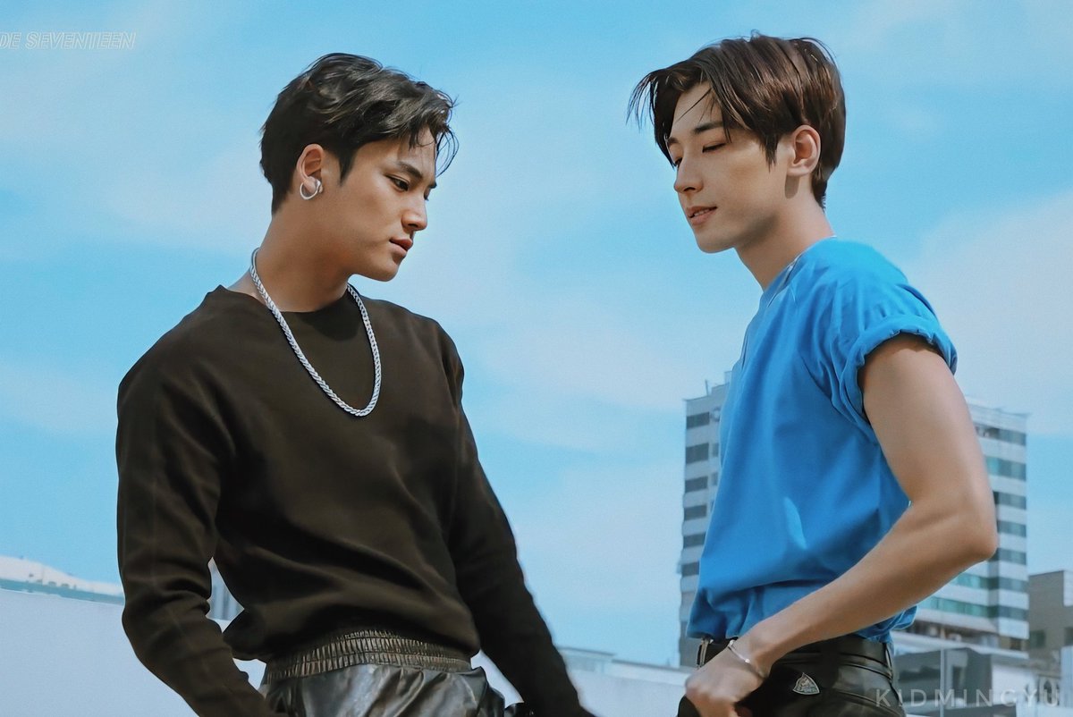 kidmingyu's tweet photo. [HD] Cosmopolitan Korea Magazine Photo Shoot Behind - MINGYU &amp; WONWOO 📸

#민규 #원우 @pledis_17 https://t.co/LfLi980lSz