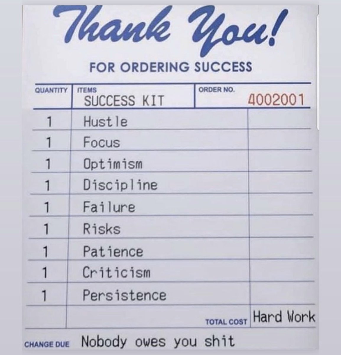 Mikeleiro's tweet image. Success Kit 👇🏼