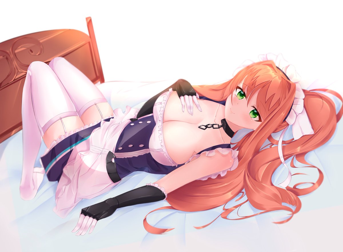 I commissioned another art of #Monika from #DDLC cosplaying as Belfast from...