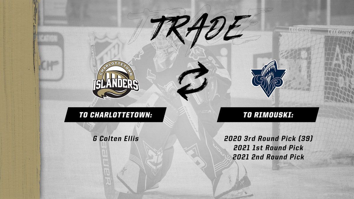 Charlottetown Islanders (@islandershky) on Twitter photo TRADE: We've acquire <a href="/StLouisBlues/">St. Louis Blues</a> prospect Colten Ellis from the Rimouski Oceanic in exchange for a package of draft picks.
Welcome to Charlottetown, Colten! TRADE: We've acquire <a href="/StLouisBlues/">St. Louis Blues</a> prospect Colten Ellis from the Rimouski Oceanic in exchange for a package of draft picks.
Welcome to Charlottetown, Colten!