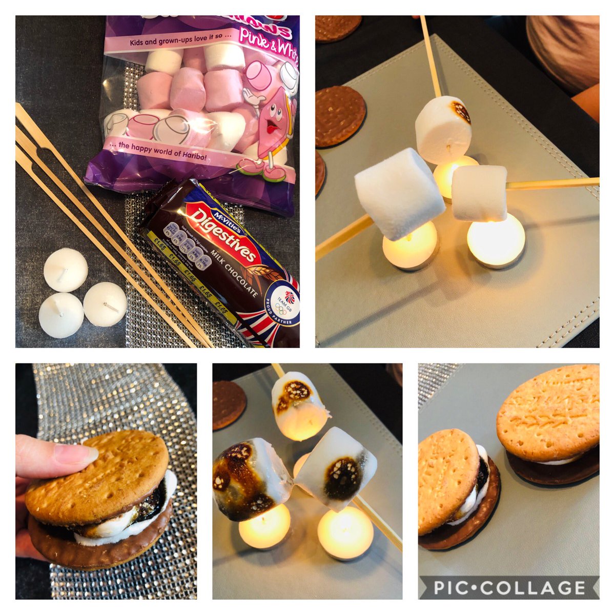 WMMissSmith's tweet photo. Why not on this rainy day have a go at making your own S’more😋 Remember tealights get hot so you will need a grown up to help you with this bit😀 @WMPrimary @WMPrimaryF1  @WMPrimaryF2 https://t.co/jEY2EPKif8