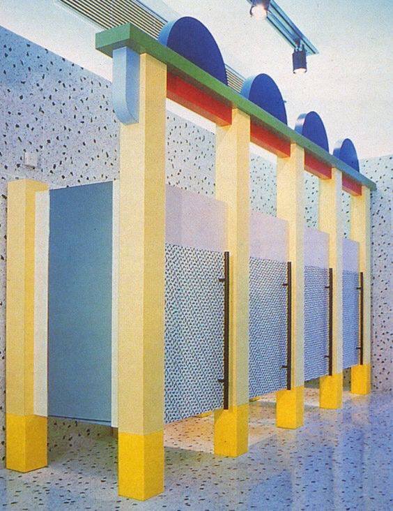 Esprit showroom, Düsseldorf, Germany, Ettore Sottsass, 1984-1986