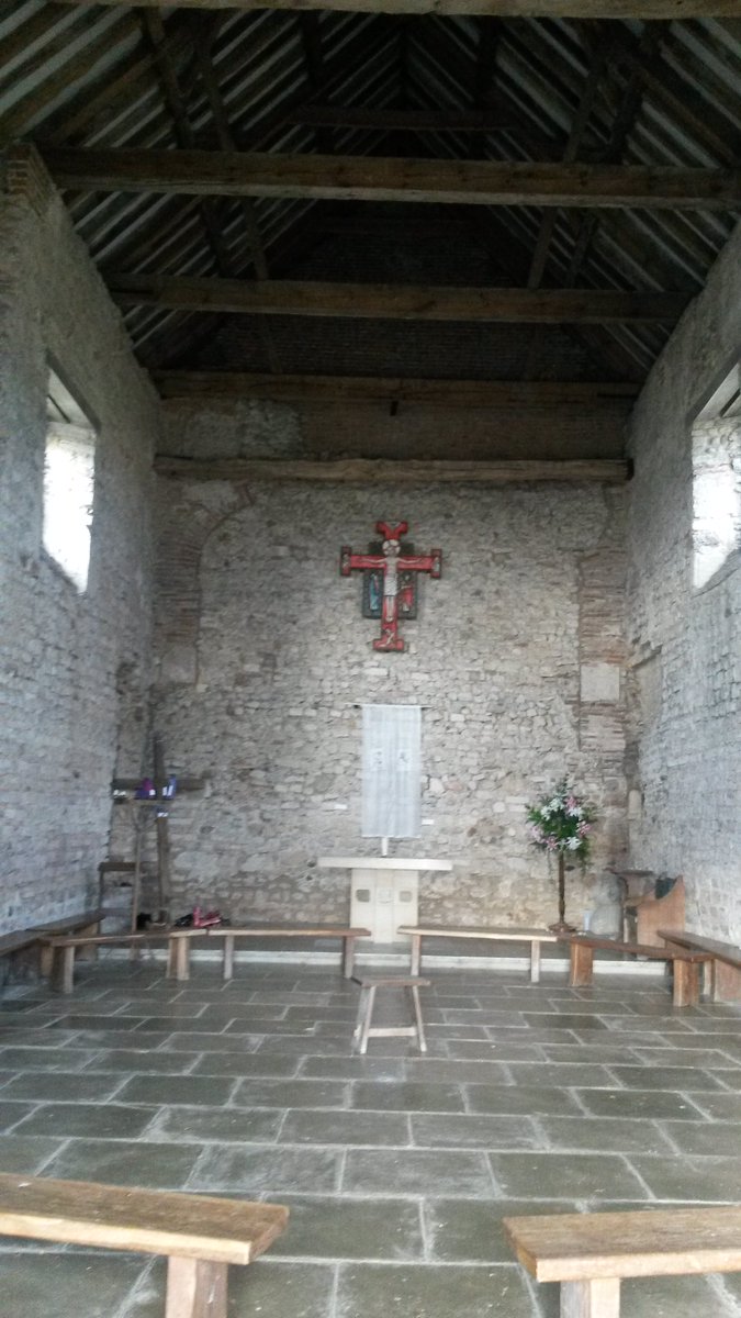 #MuseumsUnlocked St Peter's Bradwell Essex: extraordinary atmosphere at site overlooking Thames estuary. Bede tells of Bishop Cedd, brought up on Lindisfarne, sent to found church here for East Saxons AD 654. In ruins of Roman fort, a barn at one time, still used for worship.