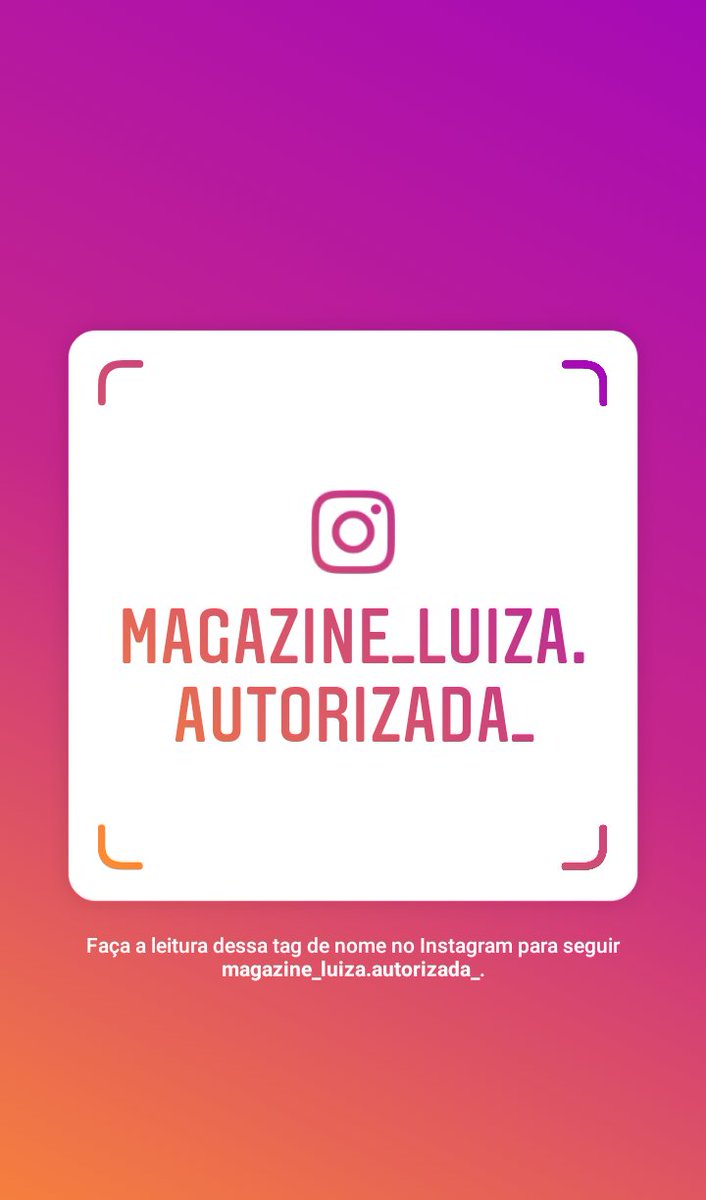 LojaMagalu's tweet photo. Siga-me no Instagram! Nome de usuário: magazine_luiza.autorizada_
https://t.co/lkvwnfEpP4 https://t.co/wrEduo4Xms