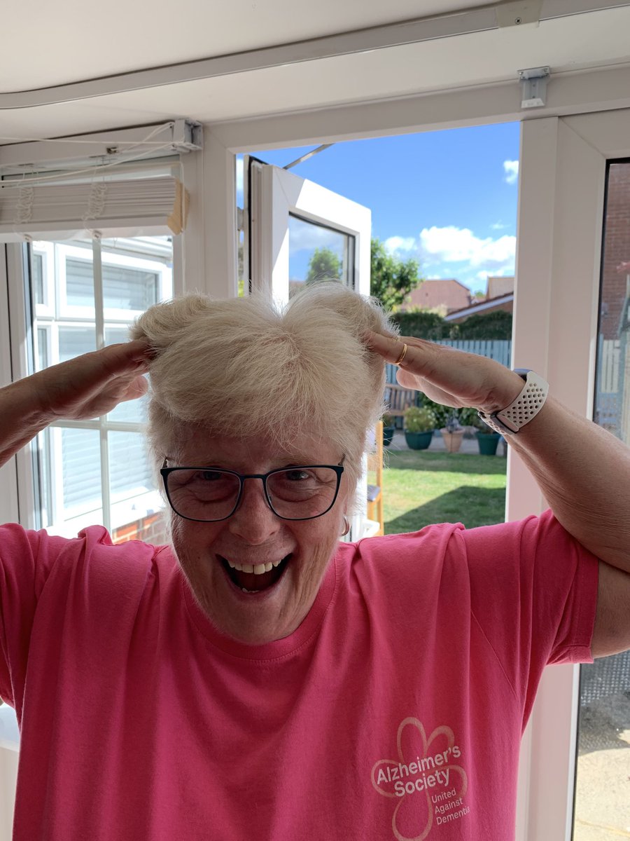 chris40781's tweet photo. Mission accomplished. Hair gone ⁦@alzheimerssoc⁩ ⁦@3NDWG⁩ ⁦@DementiaVoices⁩ ⁦@GailGre59728262⁩ ⁦@WendyPMitchell⁩ ⁦@agnes_houston⁩ ⁦@happytandemer⁩ ⁦@nigel8812922⁩ ⁦@WilliamsDreane⁩ ⁦@KateLeeCEO⁩ ⁦ https://t.co/0OsAxIg6Vl