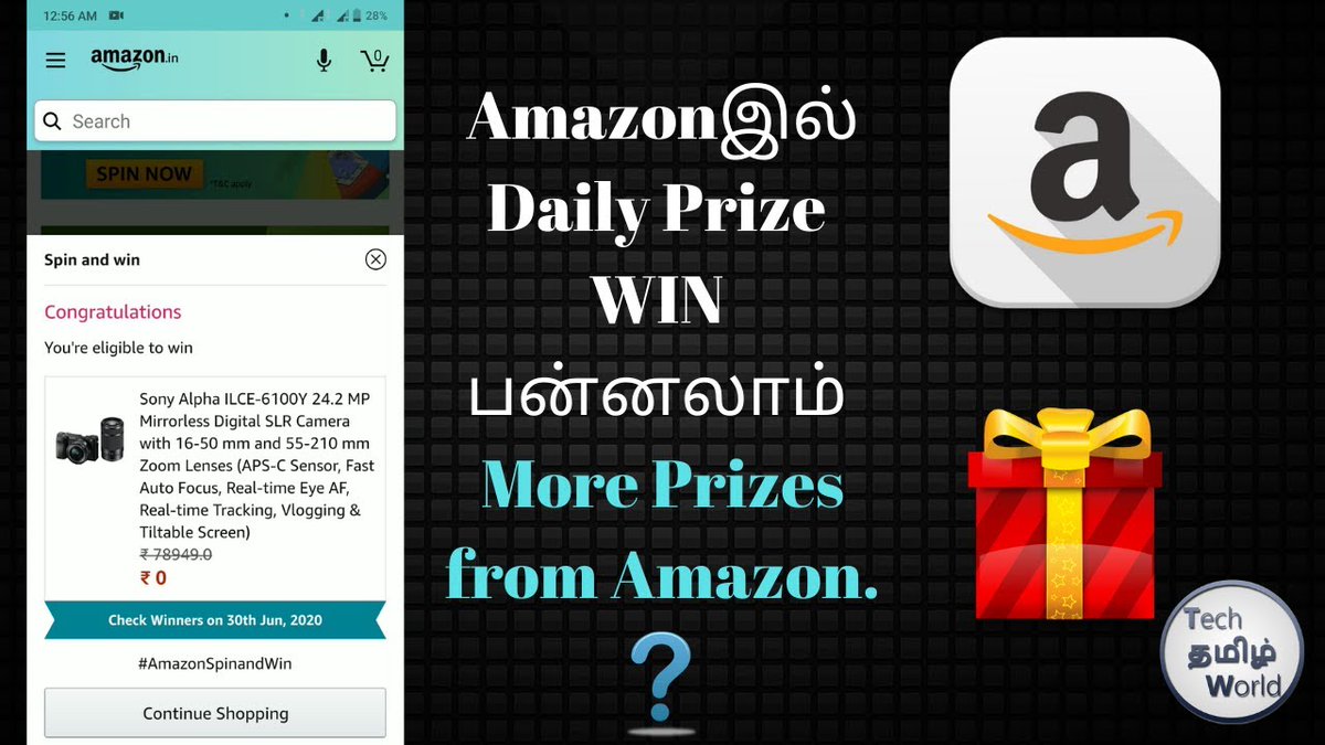 TechAndTamil's tweet image. Friends Win more prizes from Amazon Funzone games watch this
youtu.be/3uLwXYlXiUs
#techtamilworld #androidtipsandtricks #tamiltutorials