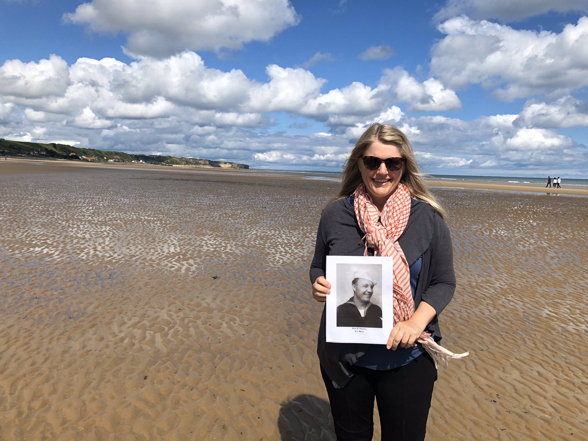 CooksonBridge's tweet image. The beaches of Normandy. Remembering my father in law, Glen Pawley, and the sacrifices that were made here. Remember, freedom isn’t free.