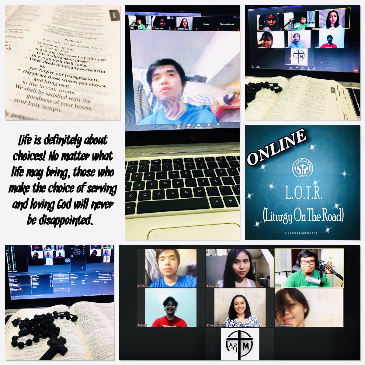 YACmomqpm's tweet photo. #LPYM's - L. O. T. R. - Liturgy On The Road via ZOOM online app and Live in our Young Ambassadors for Christ Members Facebook Main Group Page, June 6, 2020. (7:30pm)
The Bible Life Leader (BLL)-Reflected on: Psalm 65:4
-Bro. Sythe Uy
YAC # 12 St. Isaac Jogues
(#YAC Director) https://t.co/U0obshTwHE