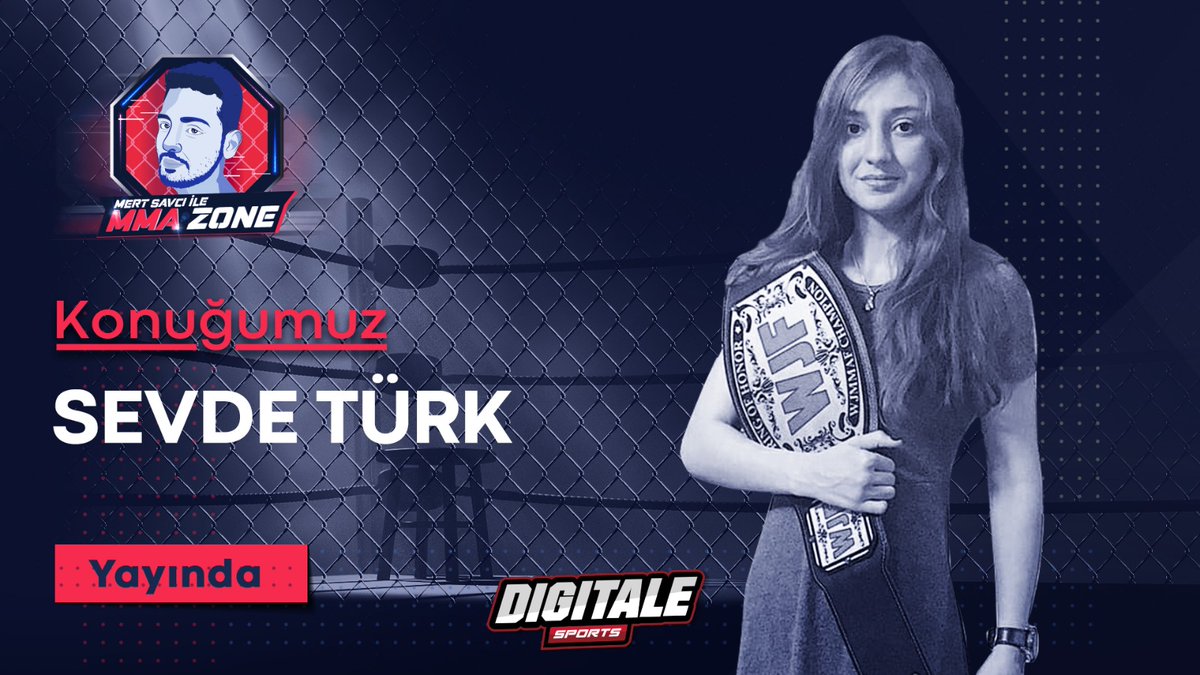 SportsDigitale's tweet photo. 🥊 "Namağlup kadın dövüşçümüz Sevde Türk bizlerle!"
Sevde Türk'ün katılımıyla Mert Savcı ile #MMAZone #SportsDigitale YouTube kanalında yayında!
🎙️ @omermertsavci @SevdeeTurk
🎥 https://t.co/BLZS3IqWZO
#MMA #UFC #SevdeTürk #MertSavcı https://t.co/gWy8qce5uz