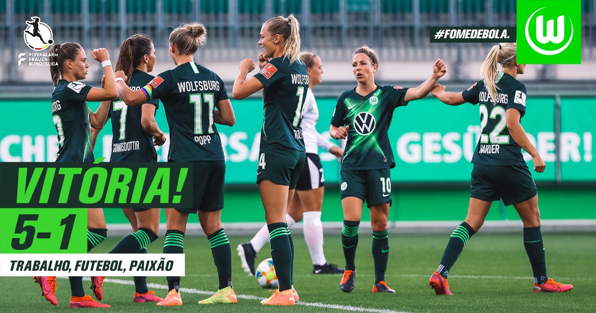 VfLWolfsburg_PT's tweet photo. As Lobas seguem pegando fogo na Bundesliga! 🔥
Hoje a vitória foi sobre o 1. FFC Frankfurt!
⚽⚽ Svenja Huth
⚽ @alexpopp11
⚽ @FridolinaRolfo
⚽ Ewa Pajor
#WOBFFC https://t.co/Sove6d6eMC
