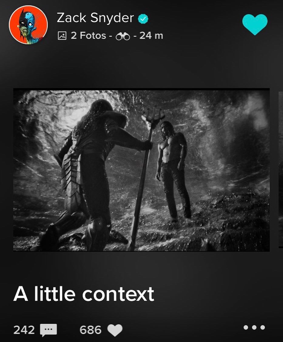 14² - Aquaman talks to Mera and Vulko.She asks him to stay and become King. Vulko tells him to follow his heart.Aquaman decides to help humanity, so Vulko takes him to the tomb of his ancestors, giving him the armor and the trident.