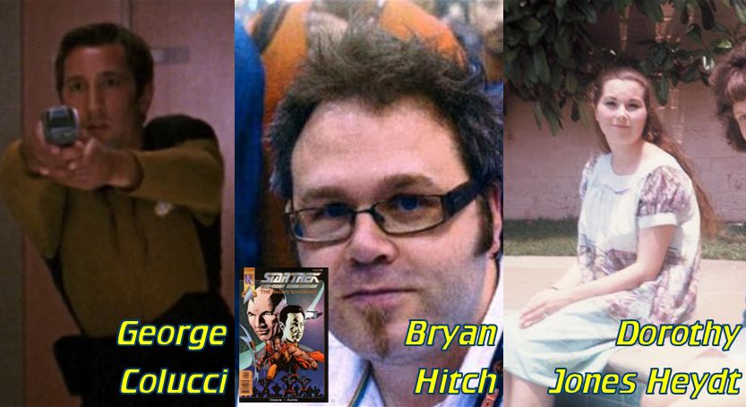 TodayinStarTrek's tweet photo. 6 June: Happy birthday
1963: GEORGE COLUCCI, stunts (The Ensigns of Command, etc, TNG; DS9; VOY)
1966: BRYAN HITCH, ink (The Trap, Part 1, WildStorm) @THEBRYANHITCH
1942: DOROTHY JONES, influential fan; Vulcan language creator; Concordance originator
#StarTrek #OTD #OnThisDay https://t.co/CCA3YslNoL