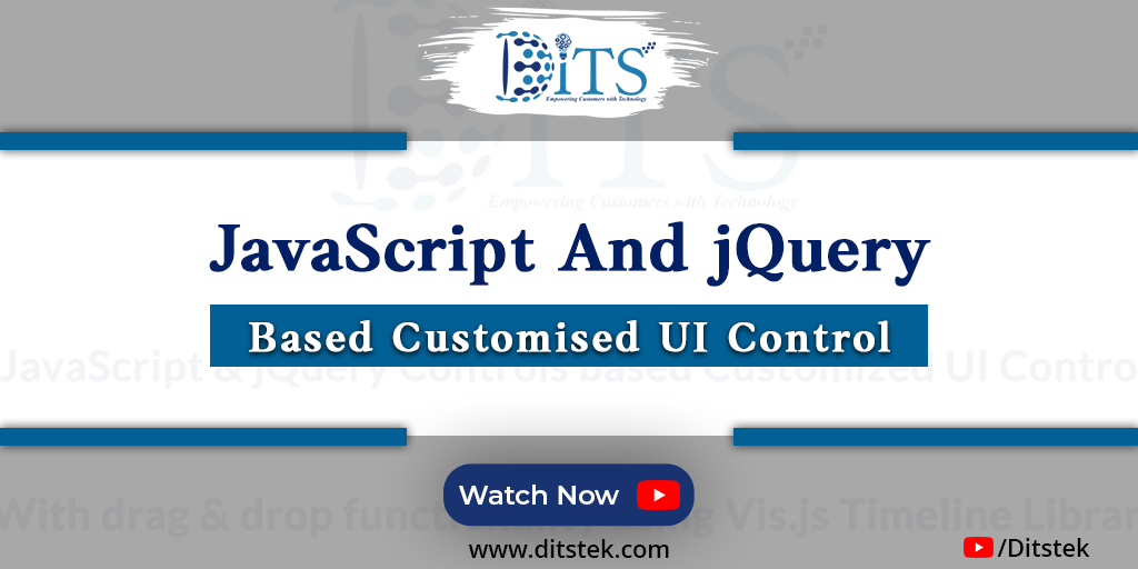 DitsTek's tweet image. Check out our latest Video on JavaScript and jQuery control based Customised UI control with drag and drop functionality using Vis.js.
Watch Now:- youtu.be/cqHRUuTEiiQ
#OutSourcingWebDevelopment #VisjsTimeline #webdeveloper #Customsoftwaredevelopment #Customcontrols
