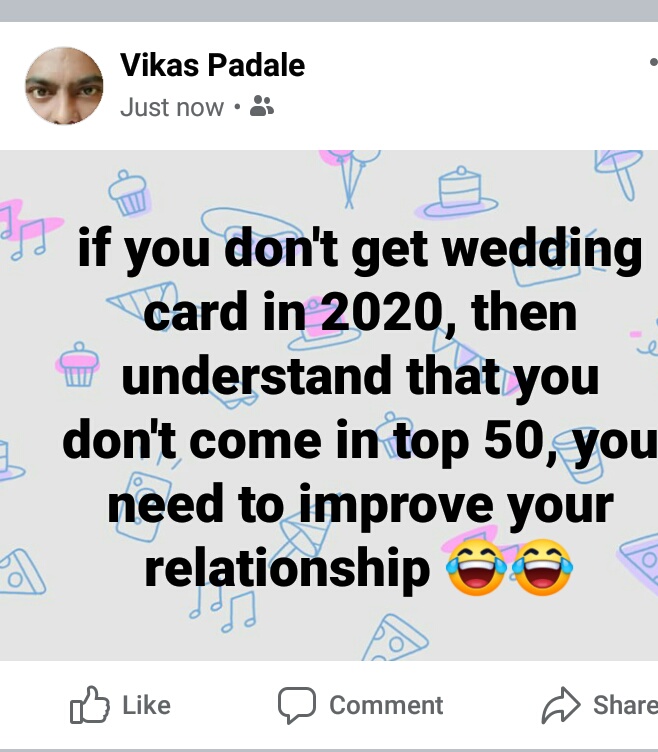 VikasPadale's tweet photo. For 2020 https://t.co/7N4WTT7c7j
