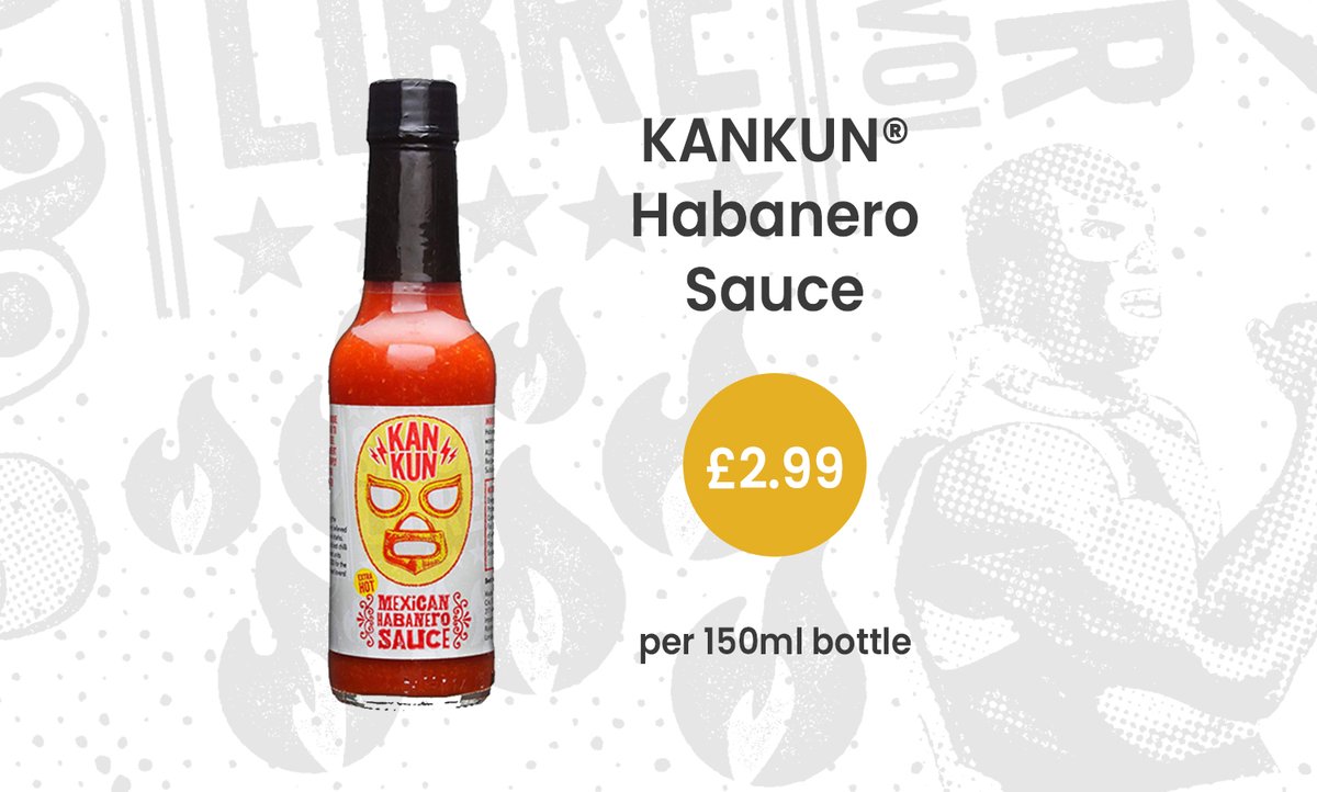 KANKUN® Habanero Sauce Our hottest #sauce yet is still our most popular, using the highest quality Mexican #chillies for an abundance of flavour as well as heat! kankunsauce.com/store/product/…