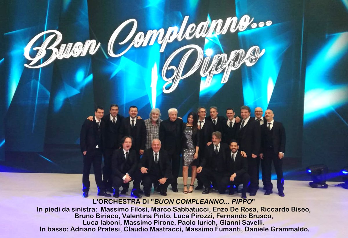 BrunoBiriaco's tweet photo. Quando si ha il privilegio di collaborare con Pippo Baudo e la fortuna di dirigere un’orchestra con eccezionali musicisti come questa, allora la musica si fa veramente sul serio ed al servizio di una Televisione di grande qualità.
“Buon Compleanno…Pippo” RAIUno  sab 6 giu 21:25. https://t.co/4FJpTuEnvj