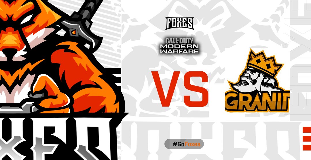 TeamFoxesGaming's tweet photo. (#CallofDuty)

Hoy toca dosis de #CODMW.

Estamos jugando el Torneo de @ClanWarsES 🆚 @granitgaming.

Vamos a por ese primer partido del bracket💪

#AlwaysFoxes https://t.co/bcq5bNJo3v