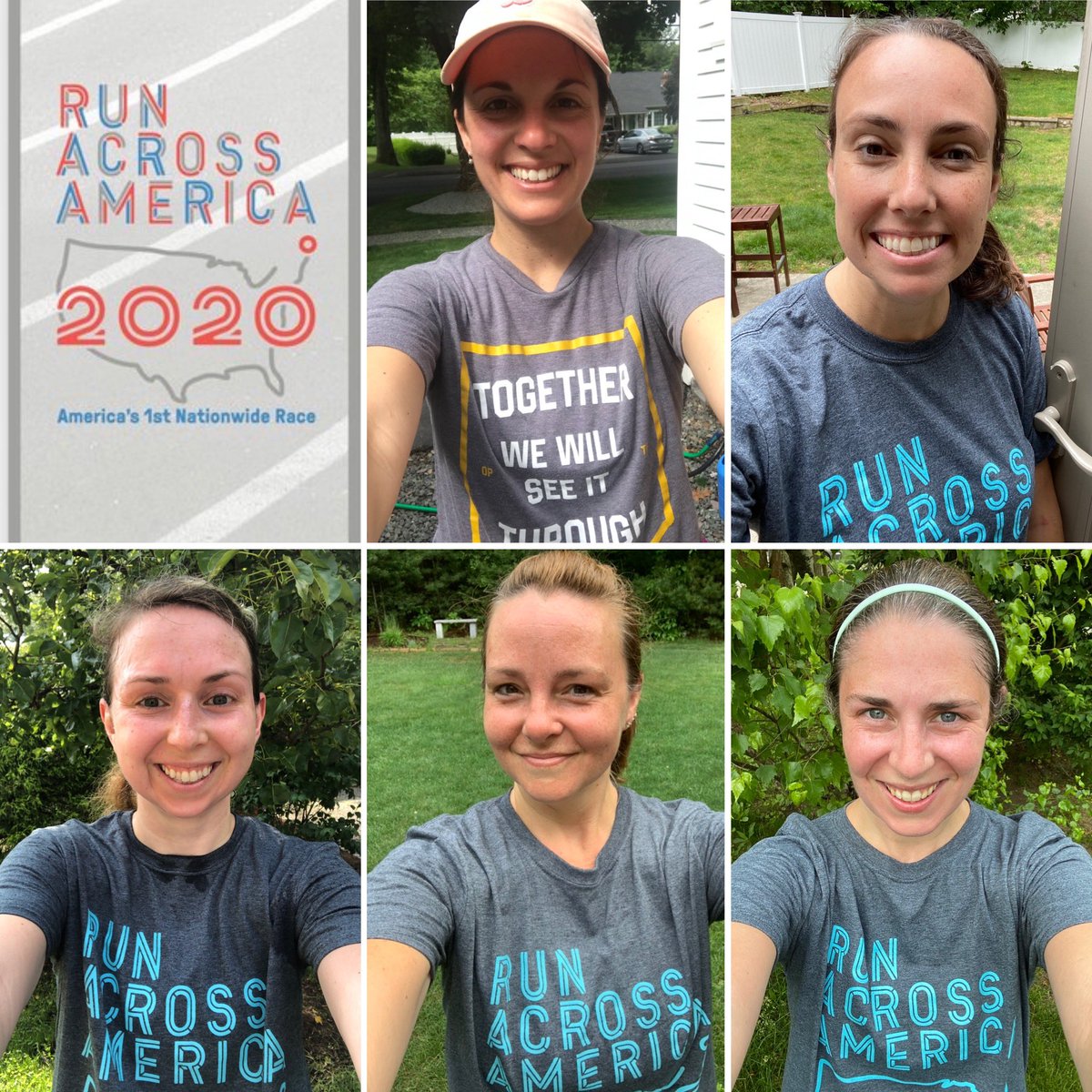 guidance02052's tweet photo. Some Guidance Friends out running a virtual 5k today! #RunAcrossAmerica2020 @saworthley @AmandaHGrillo @anne_lodge @KMahoney21 and Mrs. Keene too! https://t.co/yOns0JSeVT