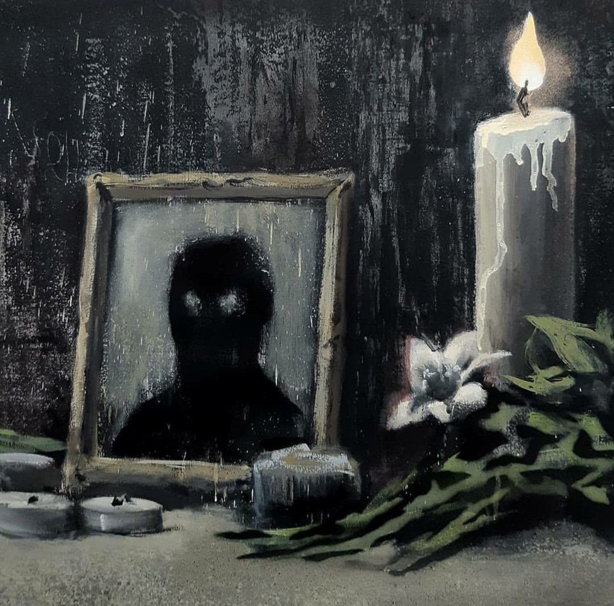 robabdul's tweet photo. Banksy fitting tribute to George Floyd, “At first I thought I should just shut up and listen to black people about this issue....”.
#Banksy #GeorgeFloyd #BlackLivesMattters https://t.co/o4h4PkKdll