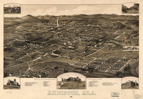 Anniston (AL) 1920-1979Until 71, Anniston was a company town, first Swann Chemical, then Mansanto. The city thrived with the support of the companies & eventually became it’s top employer. The majority black city however became poisoned by their own jobs.