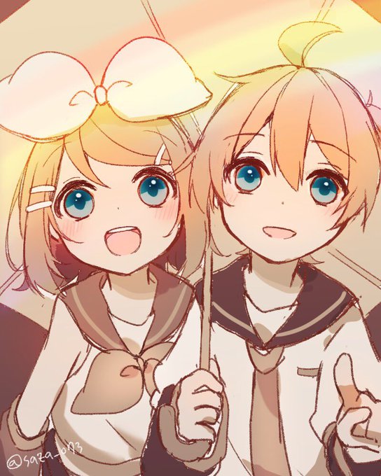 「鏡音版深夜のお絵描き60分1本勝負」のTwitter画像/イラスト(新着))