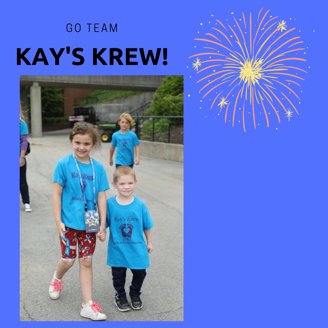 Kaydence and her Krew are back again this year! Wish we were walking together! #strocwalk #strongertogether #jdrf