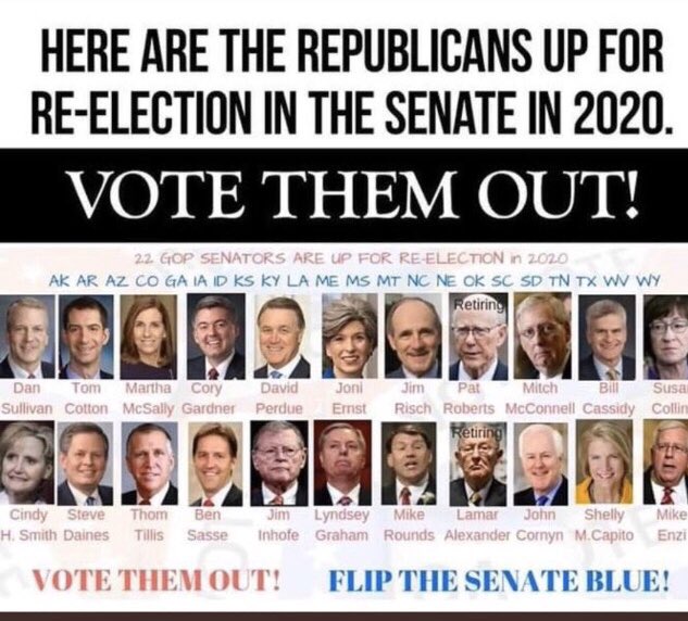 Joyce317jaw's tweet photo. @JohnTMickevich @BarackObama #ProtestersAssemble Register and vote we must save America from being destroyed within! #VoteTrumpOut #VoteRepublicansOut https://t.co/JKoJv3U9fI