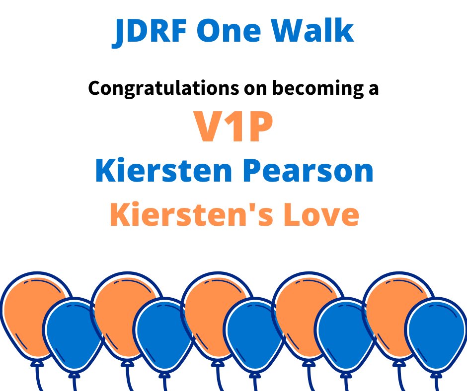 Congrats to our newest V1P! #strocwalk #jdrf