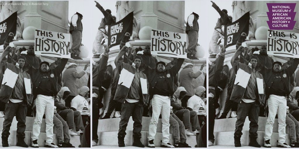Smithsonian Nmaahc This Is History This Black And White Photograph Depicts A Group Of Men During The Million Man March They Are Gathered On And Around The Statue Of Peace Apeoplesjourney Anationsstory