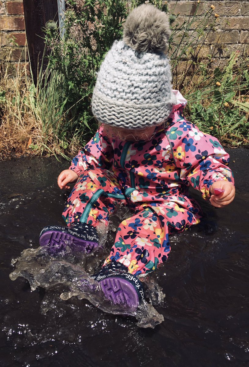 OlkimGar's tweet image. Today we tested the theory ‘there’s no such thing as bad weather. Only inappropriate clothing’ - Sir Ranulph Fiennes. It was inevitable she would end up sat in a puddle whisking her feet! 🤣#causeandeffect #puddlesplashing #toddlerlife #EYshare #EYtwittertagteam #EYMatters