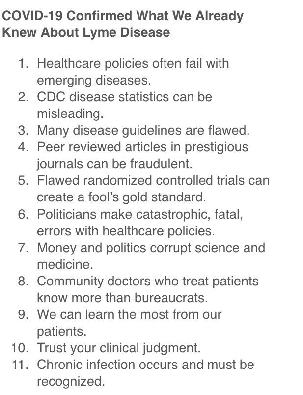 Mary Beth Pfeiffer (@marybethpf) on Twitter photo #Lyme and #COVID share much. Here, Dr. Robert Bransfield, published Lyme expert & treating psychiatrist, tells how. Sounds all-too familiar. Been there?
<a href="/StevePhillipsMD/">Steven Phillips, MD</a> <a href="/Lymenews/">LymeDisease.org</a> <a href="/BayAreaLyme/">Bay Area Lyme Foundation</a> <a href="/LymeLightFNDN/">LymeLight Foundation</a> <a href="/LymeAlliance/">Global Lyme Alliance</a> #Lyme and #COVID share much. Here, Dr. Robert Bransfield, published Lyme expert & treating psychiatrist, tells how. Sounds all-too familiar. Been there?
<a href="/StevePhillipsMD/">Steven Phillips, MD</a> <a href="/Lymenews/">LymeDisease.org</a> <a href="/BayAreaLyme/">Bay Area Lyme Foundation</a> <a href="/LymeLightFNDN/">LymeLight Foundation</a> <a href="/LymeAlliance/">Global Lyme Alliance</a>
