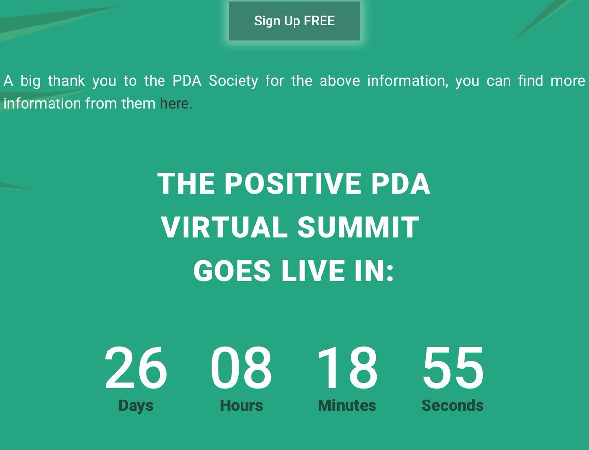 Countdown to the summit. To sign up :positivepda.com
@ReachoutASC <a href="/CAH/">Cards Against Humanity</a> <a href="/PCamhs/">Parents Voices in Wales CIC</a> @cavamh <a href="/ActionAsn/">Highland Action Group for ASN & Education</a> <a href="/autcareandshare/">Autism care and share</a> <a href="/JeremyH09406697/">Bethany's dad</a> <a href="/stephstwogirls/">Steph’s Two Girls</a> <a href="/Tracyjtanner/">Get PDA recognised</a> @PeaceWithPDA <a href="/CAMHSinCRISIS/">CAMHSinCRISIS</a> <a href="/AnnaKennedy1/">Anna Kennedy OBE</a> <a href="/AutismDirectory/">The Autism Directory</a> <a href="/TLC_PDA/">The Learning Curve</a> <a href="/Action4ASD/">Action for ASD</a> <a href="/profamandakirby/">Amanda Kirby</a> <a href="/axcis/">Axcis Education</a>