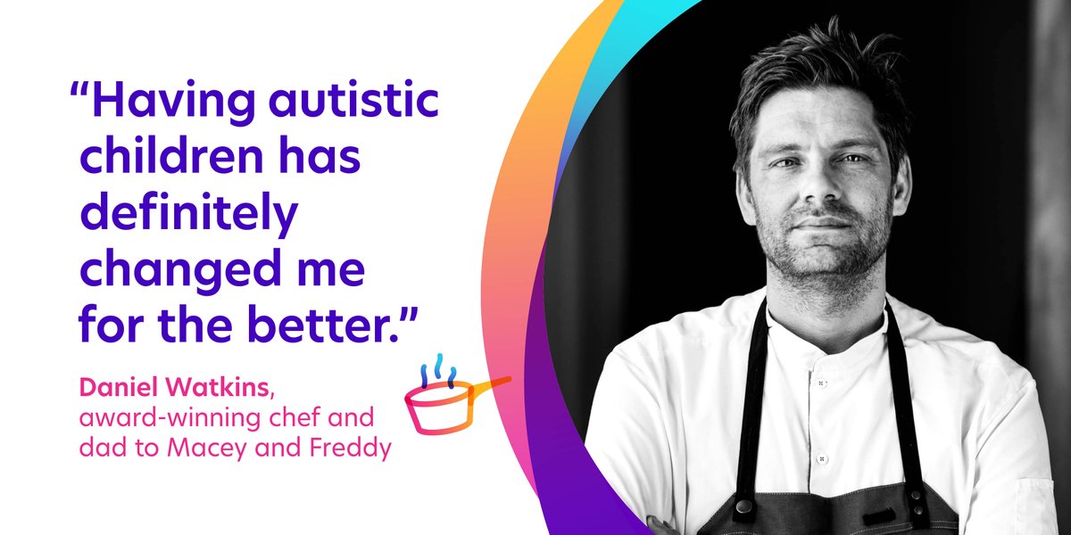 Meet <a href="/ChefDanielW/">Daniel-watkins</a>, award-winning chef and dad to Macey and Freddy. While he's not cooking up a storm, he chatted to us about his culinary career, the children’s autism diagnoses, &amp; Freddy’s taste for marine-themed play dough cuisine: bit.ly/2XkWRQj #SpectrumStories