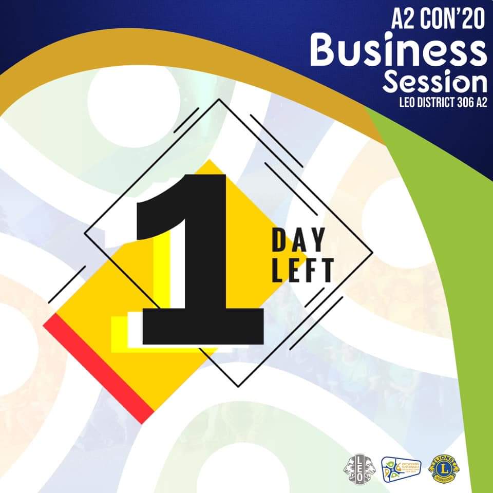 A2Buzz's tweet photo. 1 Day left!
A2 CON'20
Virtual Business Session
7th June 2020 | Via GoToMeeting App
#VirtualBusinessSession
#A2Con20 #A2Leos https://t.co/KA6LTlvtxM