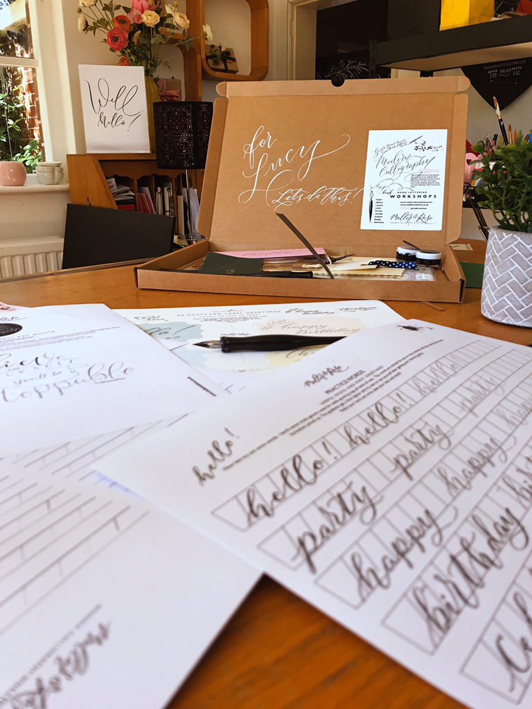 Our At Home Calligraphy Workbooks are available to purchase on our @EtsyUK shop!✍️