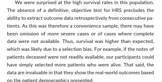 We are all excited about terlipressin for hepatorenal syndrome

But if, in your study of #cirrhosis &amp; HRS, 92% are alive @ 1 month, you may not have studied patients with HRS. Inclusion criteria may have sampled from only those who survived! #LiverTwitter 
onlinelibrary.wiley.com/doi/full/10.11…